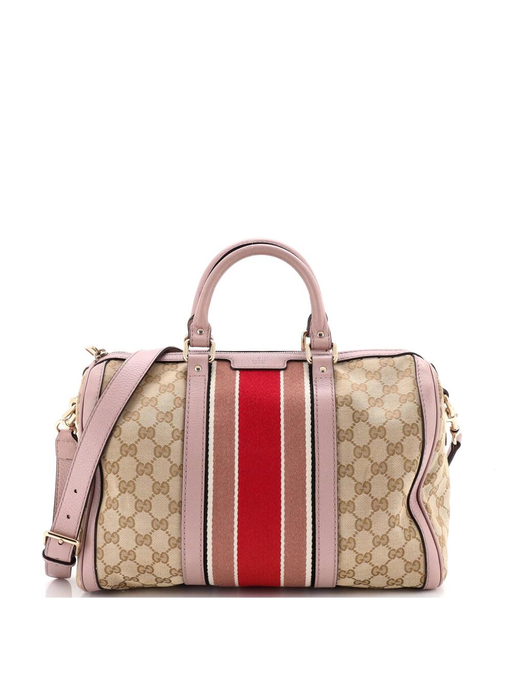 Gucci Vintage Web Boston Bag Gg Canvas #324342G12B